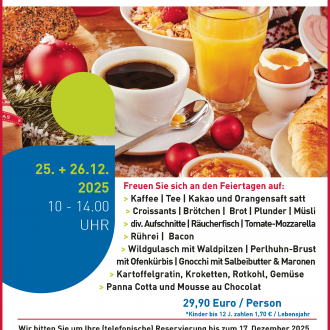 Foto Flyer Weihnachtliches Brunch-Büfett (Link zu PDF mit Detailinformationen)